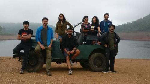 Youngsters in Jeep